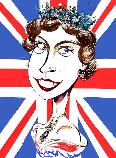 Queen Elizabeth II, young by Neale Osborne